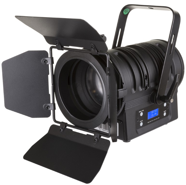 Stijlvolle LED-theaterspot met handmatige 10° ~ 50° zoom. 50watt LED, warm wit 3200K, (CRI >92) voor natuurlijke kleuren. - BT-THEATRE 50WW (BLACK)