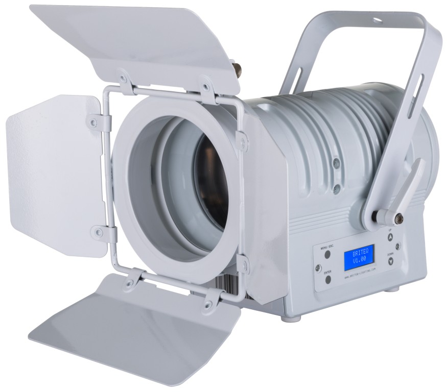 Stijlvolle LED-theaterspot met handmatige 10° ~ 50° zoom. 50watt LED, warm wit 3200K, (CRI >92) voor natuurlijke kleuren. - BT-THEATRE 50WW (WHITE)