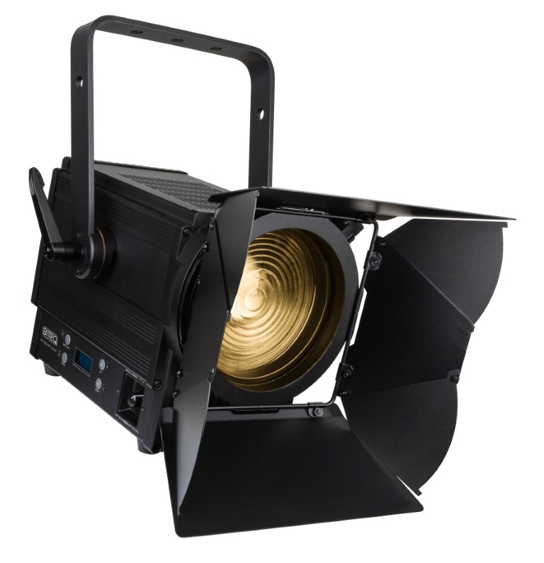 Krachtige 100W LED theater Fresnel met een uitzonderlijke verhouding fotometrische data / prijs en een lichtopbrengst die vergelijkbaar is met 1kW halogeentheater projectoren! - BT-THEATRE 100MZ