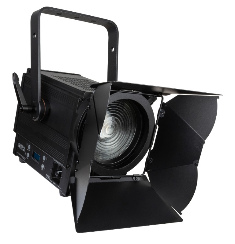 Krachtige 200W LED theater / TV Fresnel met afstembaar wit variërend van 2800K tot 6000K, gecombineerd met een uitzonderlijke fotometrische/prijs verhouding en een goede lichtopbrengst! - BT-THEATRE 200TW