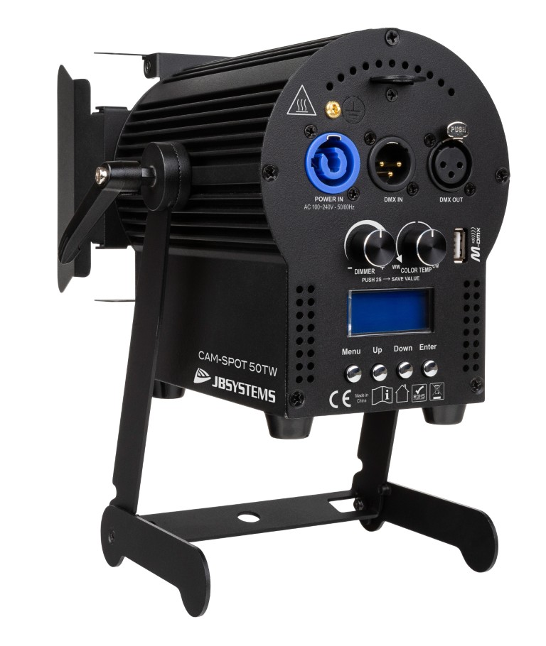 Stijlvolle, compacte en budgetvriendelijke 50W LED theaterspot met regelbare witte kleur - CAM-SPOT 50TW