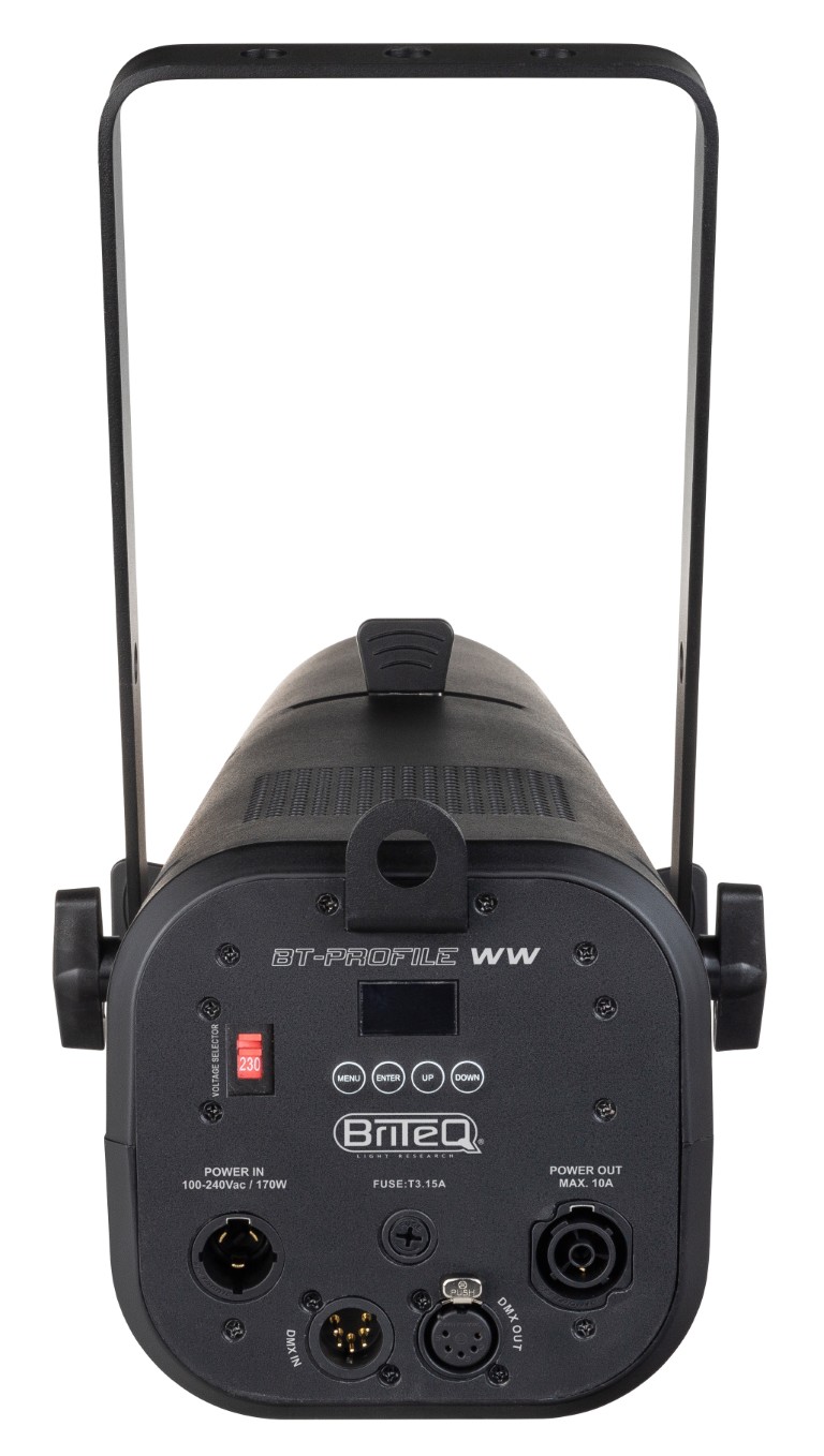 Zeer compact 3200K WIT LED profielspot met 4 lamellen en 25°-50° zoom - BT-PROFILE WW