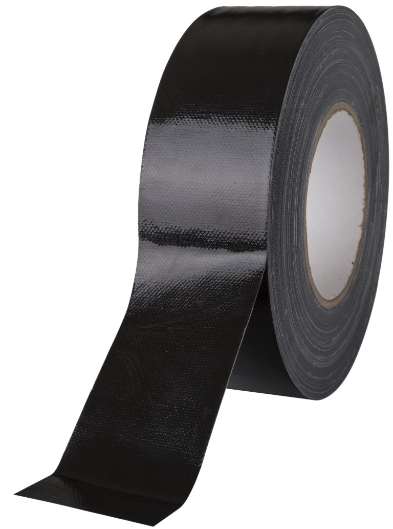Kwalitatieve zwarte linnen gaffa tape 50m x 5 cm. - GAFFER TAPE STD 50 BLACK