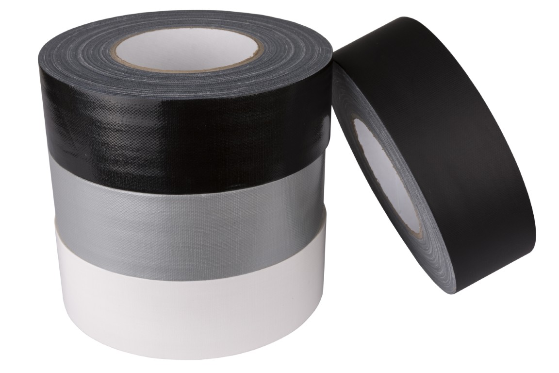 Kwalitatieve grijze linnen gaffa tape 50m x 5 cm. - GAFFER TAPE STD 50 GREY