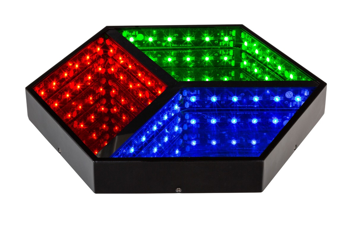 Fantastisch 3D spiegeleffect (RGB) voor allerlei decoratieve doeleinden - HEXAGON 3D