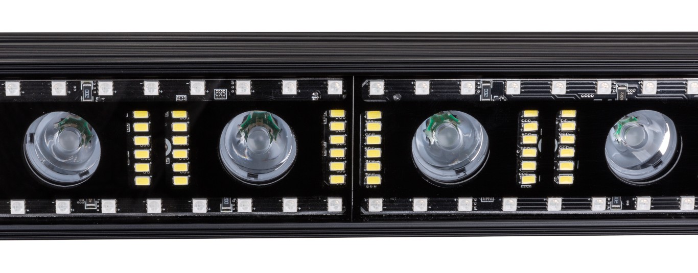3in1 lichtbar met 14 warm witte LED's, 120 RGB LED's en 180 koud witte LED's - RAVE BAR
