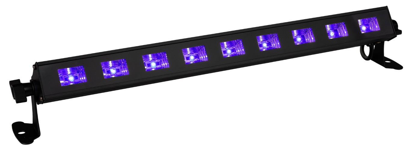 Een compact 9x 3W LED-gebaseerd blacklight effect voor al uw feestjes - LED UV-BAR 9