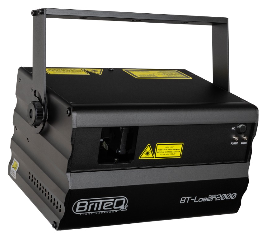 Een prachtige en krachtige 2W Class-IV RGB-laser voor al uw evenementen! Perfect voor clubs, discotheken, verhuurbedrijven. - BT-LASER2000 RGB