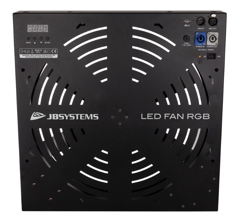 Ventilator met LED-EFFECT en hoog vermogen - LED FAN RGB
