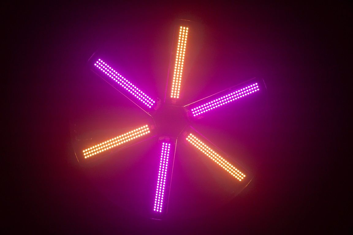 Ventilator met LED-EFFECT en hoog vermogen - LED FAN RGB