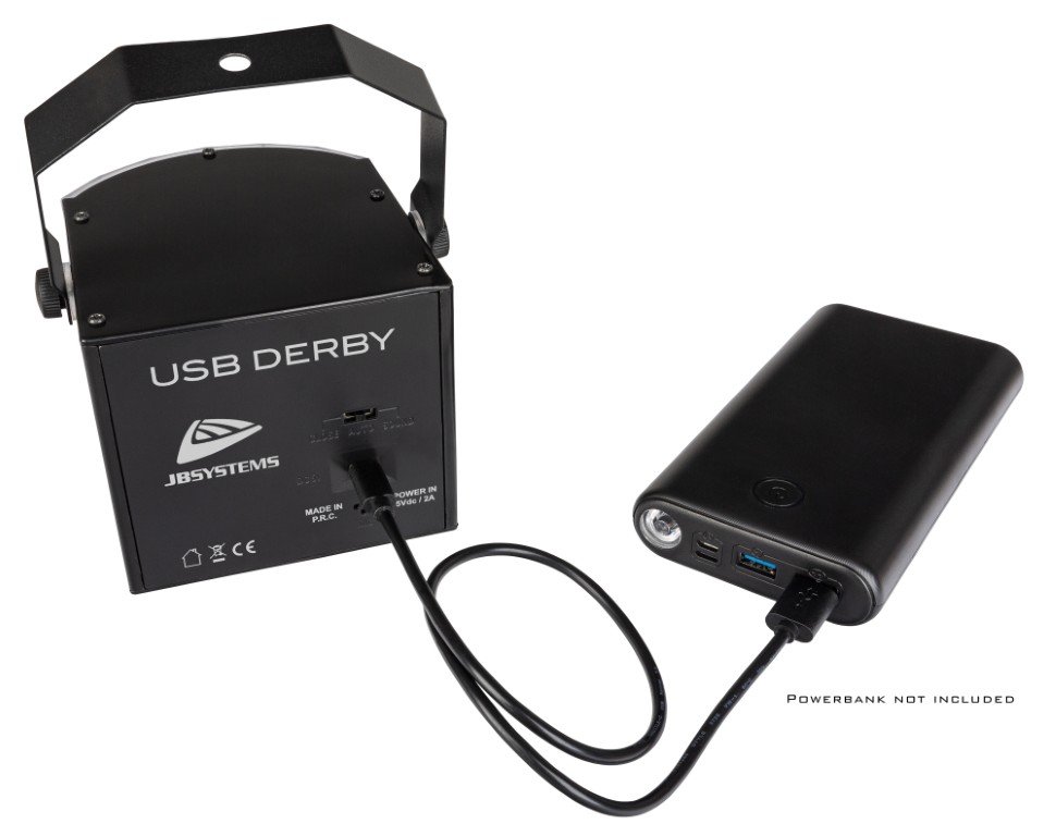 Een zeer veelzijdig en dynamisch RGBW-lichteffect voor al uw thuisfeesten - USB DERBY