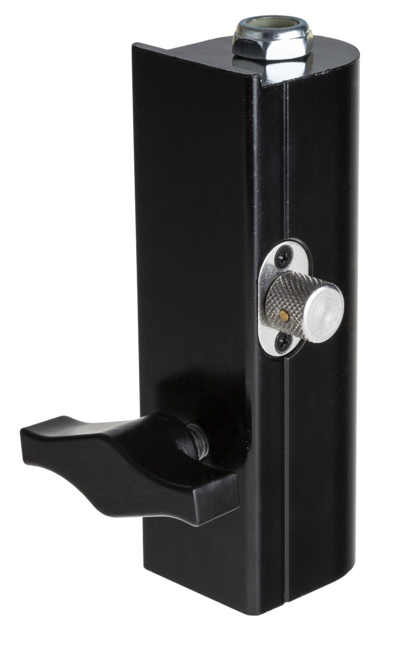 Deze speciale adapter maakt het mogelijk om eenvoudig een standaard klem aan te sluiten op apparatuur met 28mm TV-SPIGOT. - TV-SPIGOT RECEIVER