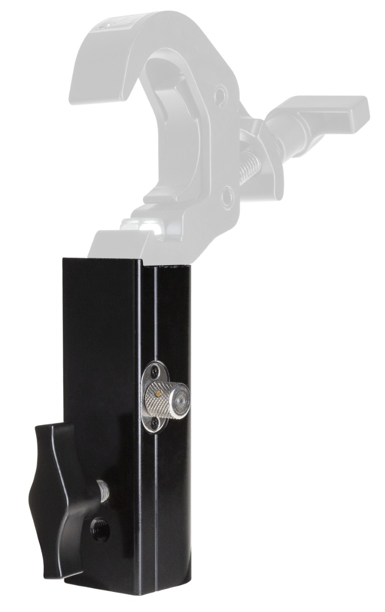 Deze speciale adapter maakt het mogelijk om eenvoudig een standaard klem aan te sluiten op apparatuur met 28mm TV-SPIGOT. - TV-SPIGOT RECEIVER