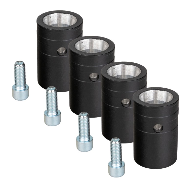 Set van 4 conische vrouwelijke koppelstukken voor 