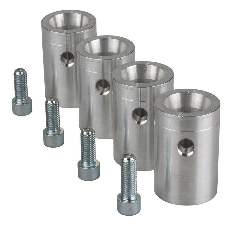 Set van 4 conische vrouwelijke koppelstukken voor 