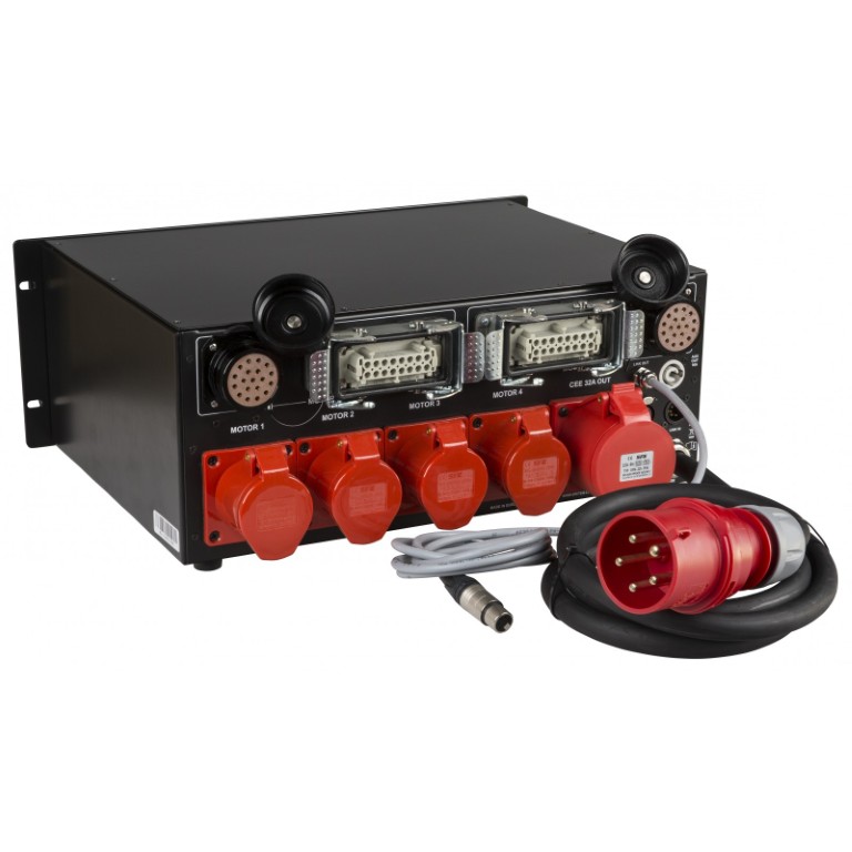 8-kanaals ketting hefmotorregelaar met aparte UP / DOWN-knoppen en master / slave-koppeling - RICO-V8 Mk2