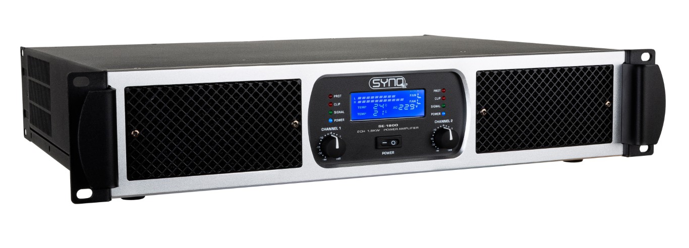 2x 900Wrms CLASS-TD versterker met krachtige basweergave en kristalheldere hoge frequenties. Perfect voor clubs, verhuur, theater, ... - SE-1800