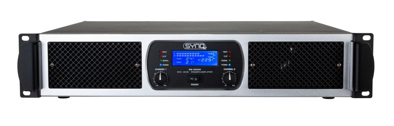 2x 1500Wrms CLASS-TD versterker met krachtige basweergave en kristalheldere hoge frequenties. Perfect voor clubs, verhuur, theater, ... - SE-3000
