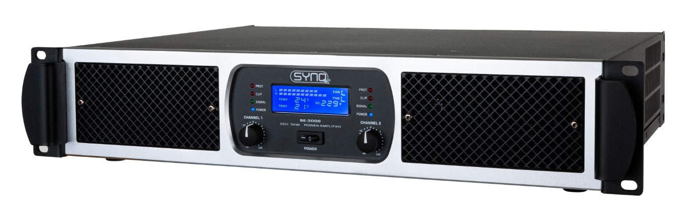 2x 1500Wrms CLASS-TD versterker met krachtige basweergave en kristalheldere hoge frequenties. Perfect voor clubs, verhuur, theater, ... - SE-3000