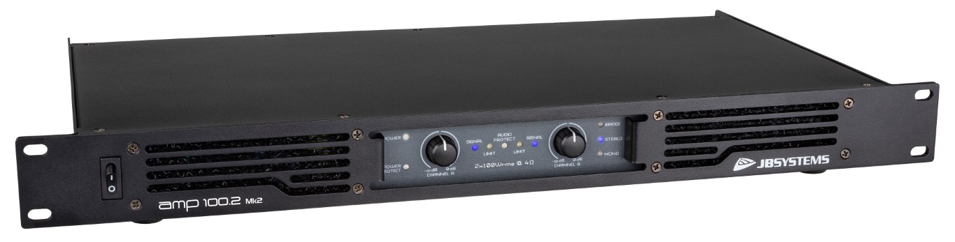 Professionele 2-kanaals versterker 2x 130Wrms / 4ohm - AMP100.2 Mk2
