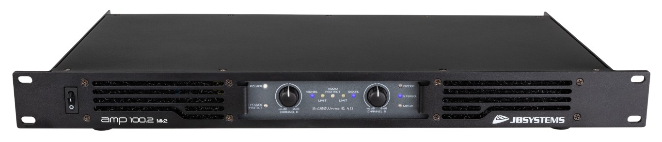Professionele 2-kanaals versterker 2x 130Wrms / 4ohm - AMP100.2 Mk2