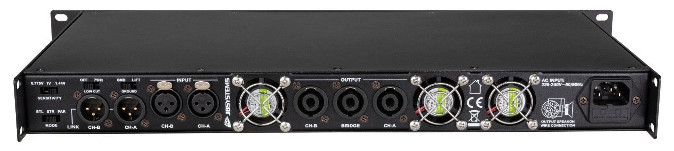 Professionele 2-kanaals versterker: 2x 450Wrms / 4ohm - AMP400.2 Mk2