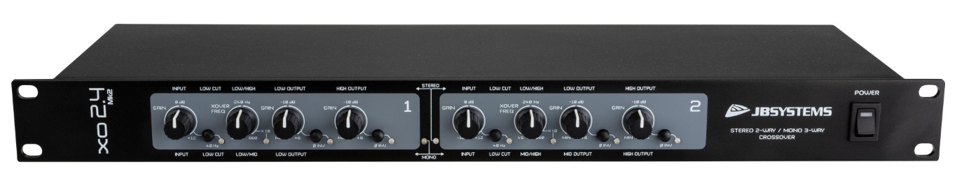 2-weg stereo of 3-weg mono crossover - XO 2.4 Mk2