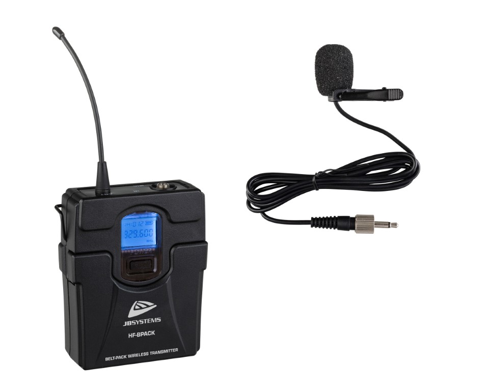 Belt-pack en lavalier-microfoon voor gebruik met de HF-TWIN RECEIVER - HF-BPACK