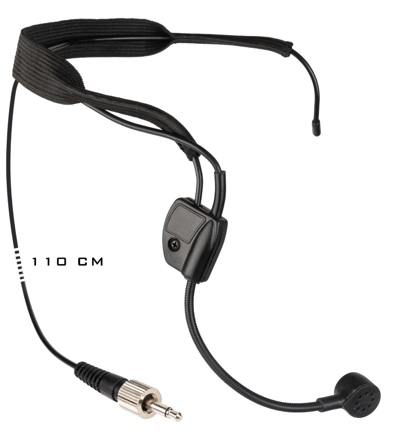 Zeer robuuste headset-condensatormicrofoon met vergrendelbare mini-jack voor gebruik met de HF-BPACK - HF-HEADSET FITNESS