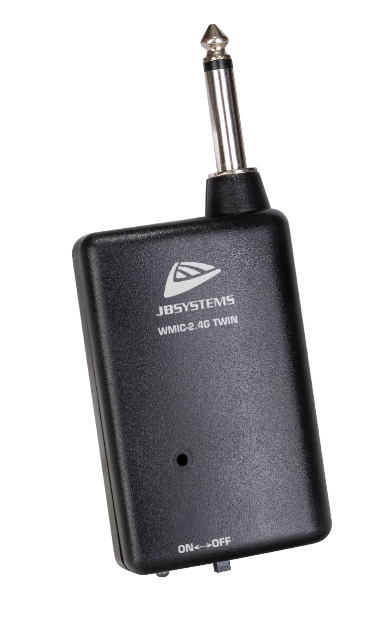 Eenvoudig, plug en play, draadloos 2,4GHz dubbel handmicrofoonsysteem: 2 microfoons en 1 ontvanger - WMIC-2.4G TWIN