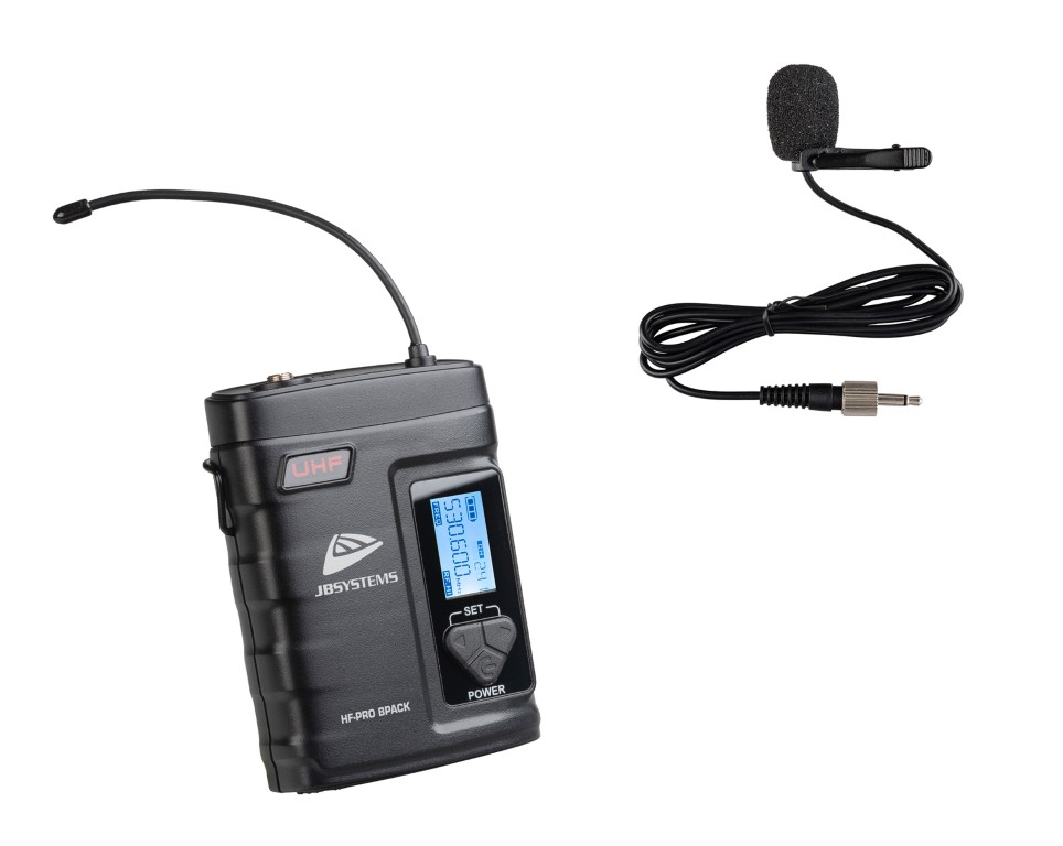 Belt-pack met meegeleverde lavalier-microfoon voor gebruik met de HF-PRO QUAD RECEIVER en HF-PRO TWIN DIVERSITY - HF-PRO BPACK