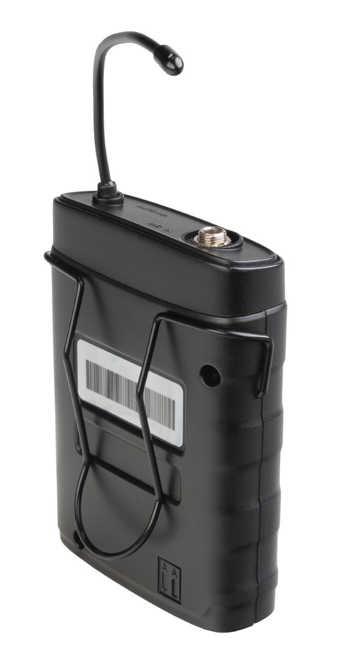 Belt-pack met meegeleverde lavalier-microfoon voor gebruik met de HF-PRO QUAD RECEIVER en HF-PRO TWIN DIVERSITY - HF-PRO BPACK
