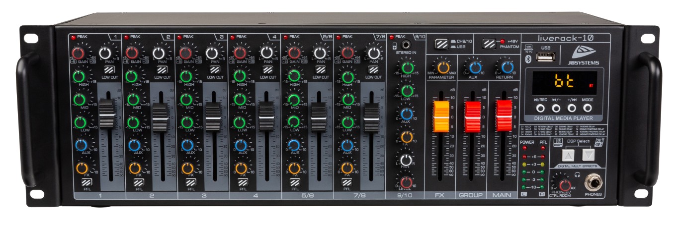 Multifunctionele PA-mixer in een handig 19