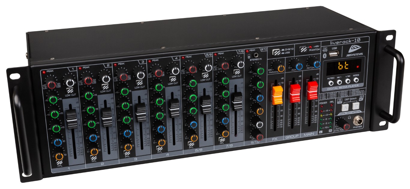 Multifunctionele PA-mixer in een handig 19