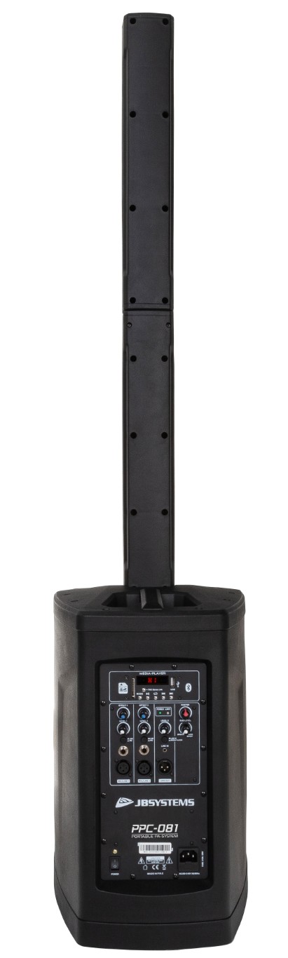 Compact kolomluidsprekersysteem met interne mediaspeler + Bluetooth® - PPC-081