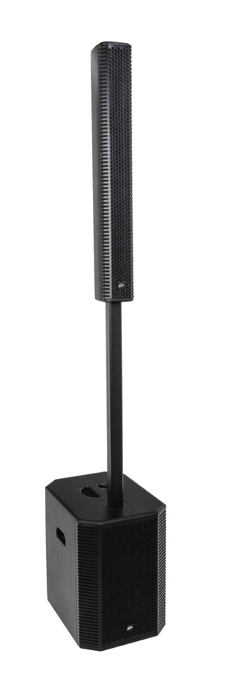 Krachtige multiplex HQ actieve luidsprekerset (450Wrms - 12'' subwoofer + 8x 3,5'' kolom) met 120° horizontale spreiding - BLAST ARRAY12A
