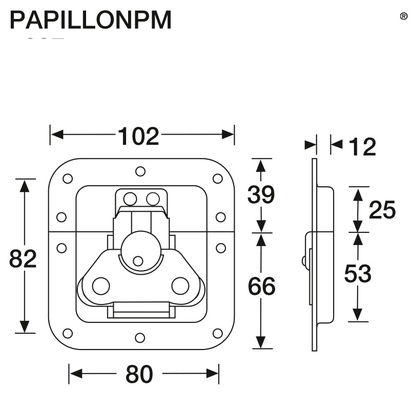 Vlindersluiting - Medium - PAPILLONPM
