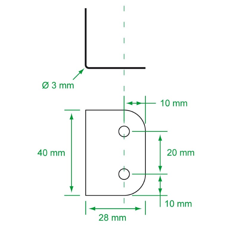 Metal corner reinforcement - RENFORT