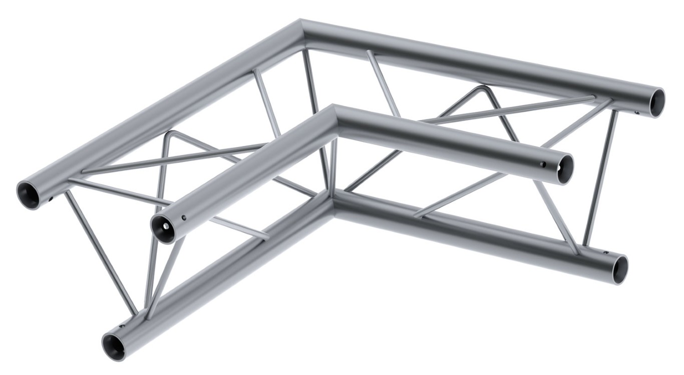 TRIO220 Hoekverbinding - 2 richtingen - 90° - 50cm - Montagekit inbegrepen - DECO22T-AG01