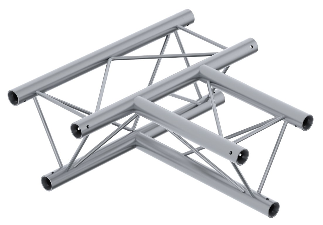 TRIO220 Hoekverbinding - 3 richtingen - 90° - 50cm - Montagekits inbegrepen - DECO22T-AG04