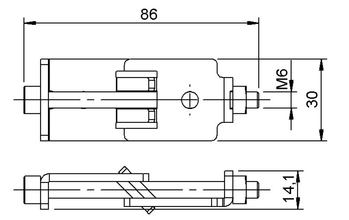 Junction insert voor podiumelementen - PLT-j1