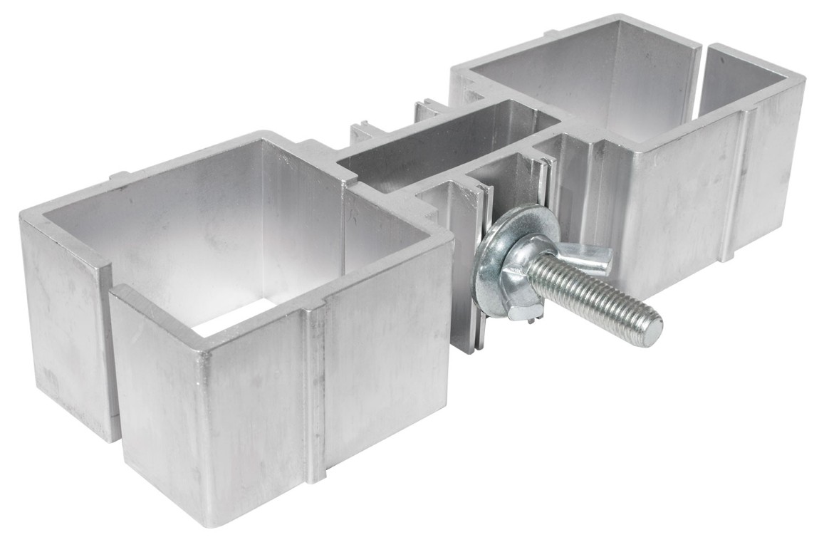 Connecting clamp for two square legs - PLTS-fc2