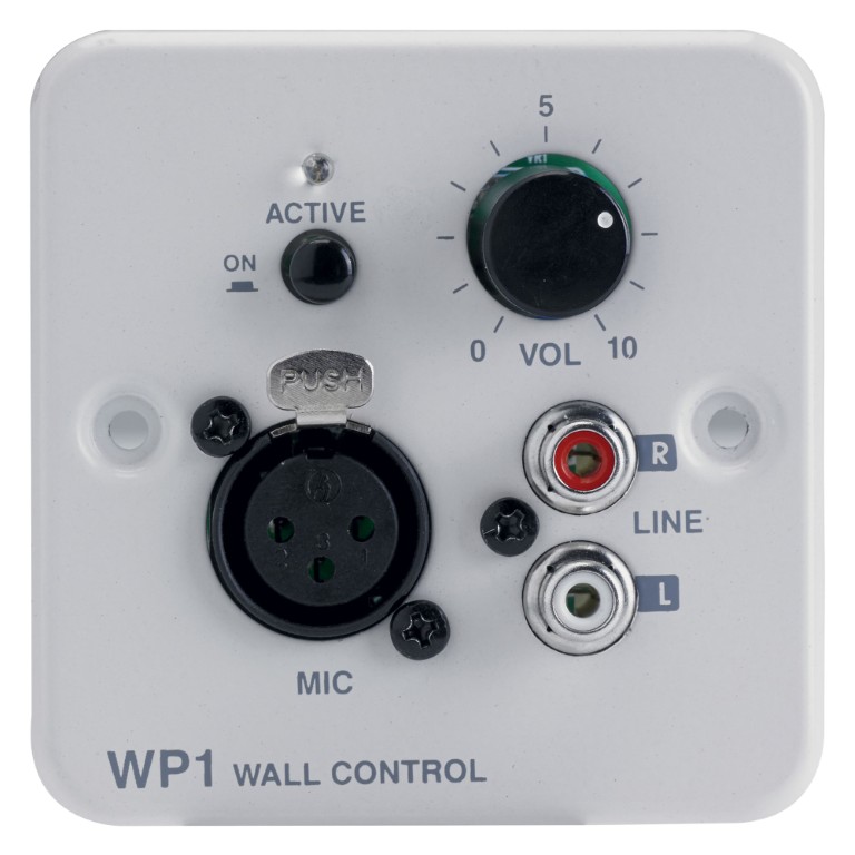 Aan de wand gemonteerde controller voor ZONEAMP4120 of PREZONE444 - WP-1