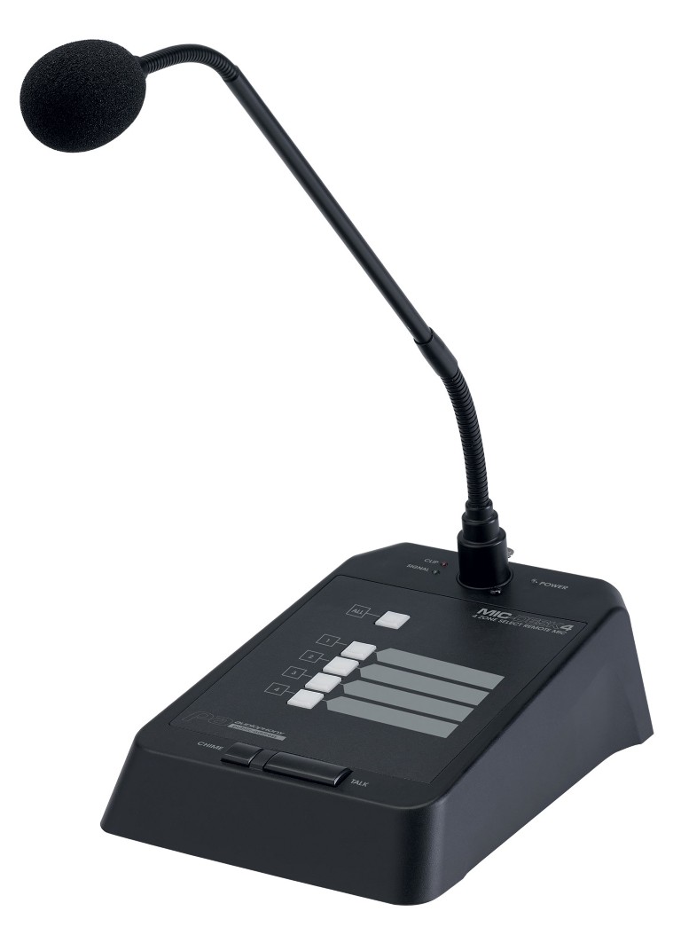 Tafelmicrofoon met 4 zones voor ZONEAMP4120 of PREZONE444 - MIC-DESK4