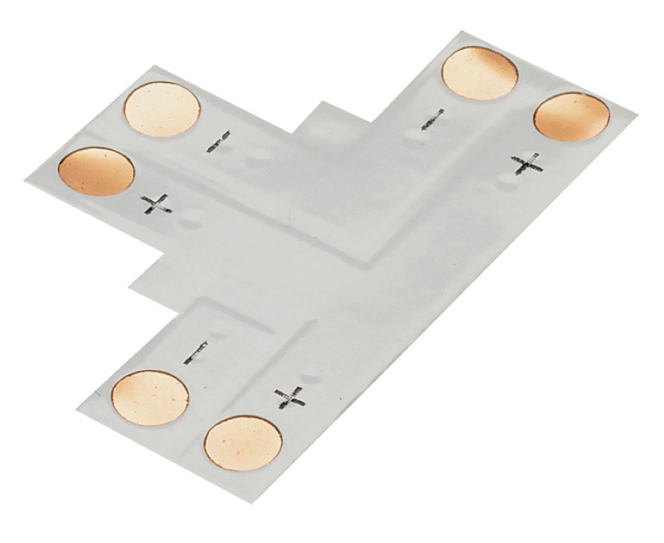 T-connector voor monochroom ledstrip - 10mm - TCO-2