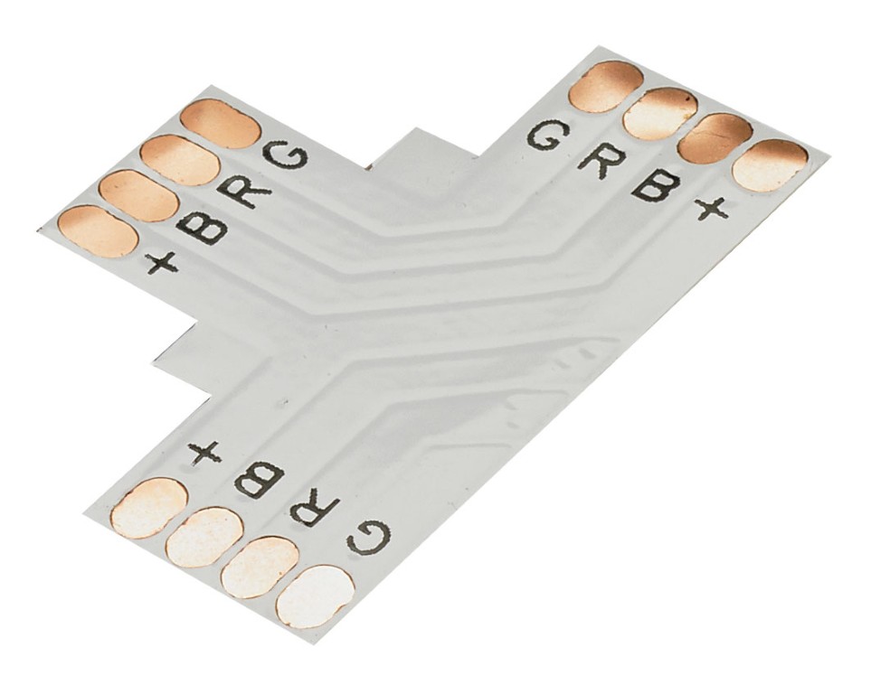 T-connector voor RGB Ledstrip - 10mm - TCO-4