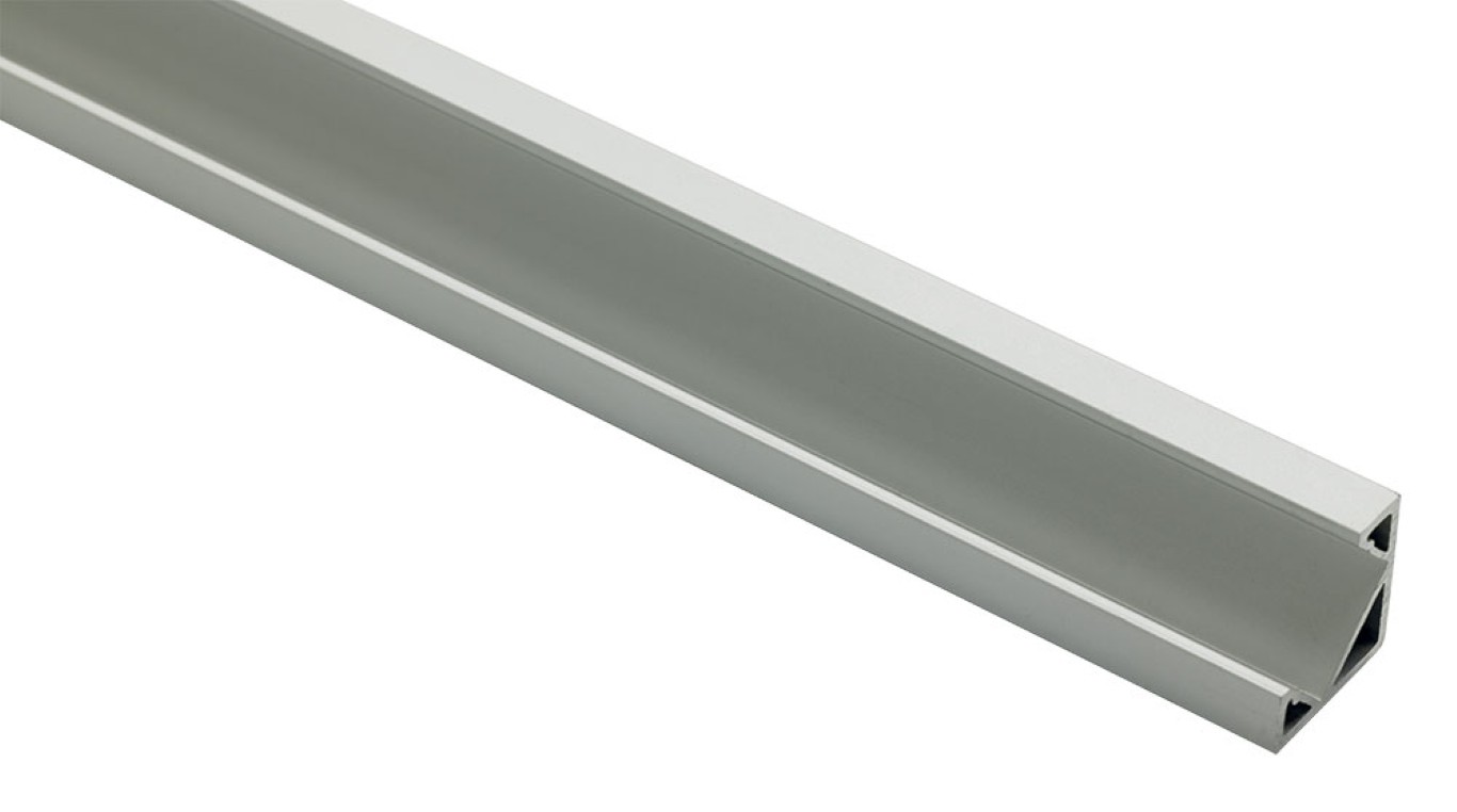 Aluminium profiel 45° 19x19 mm - 2m - TAPEprofil-C