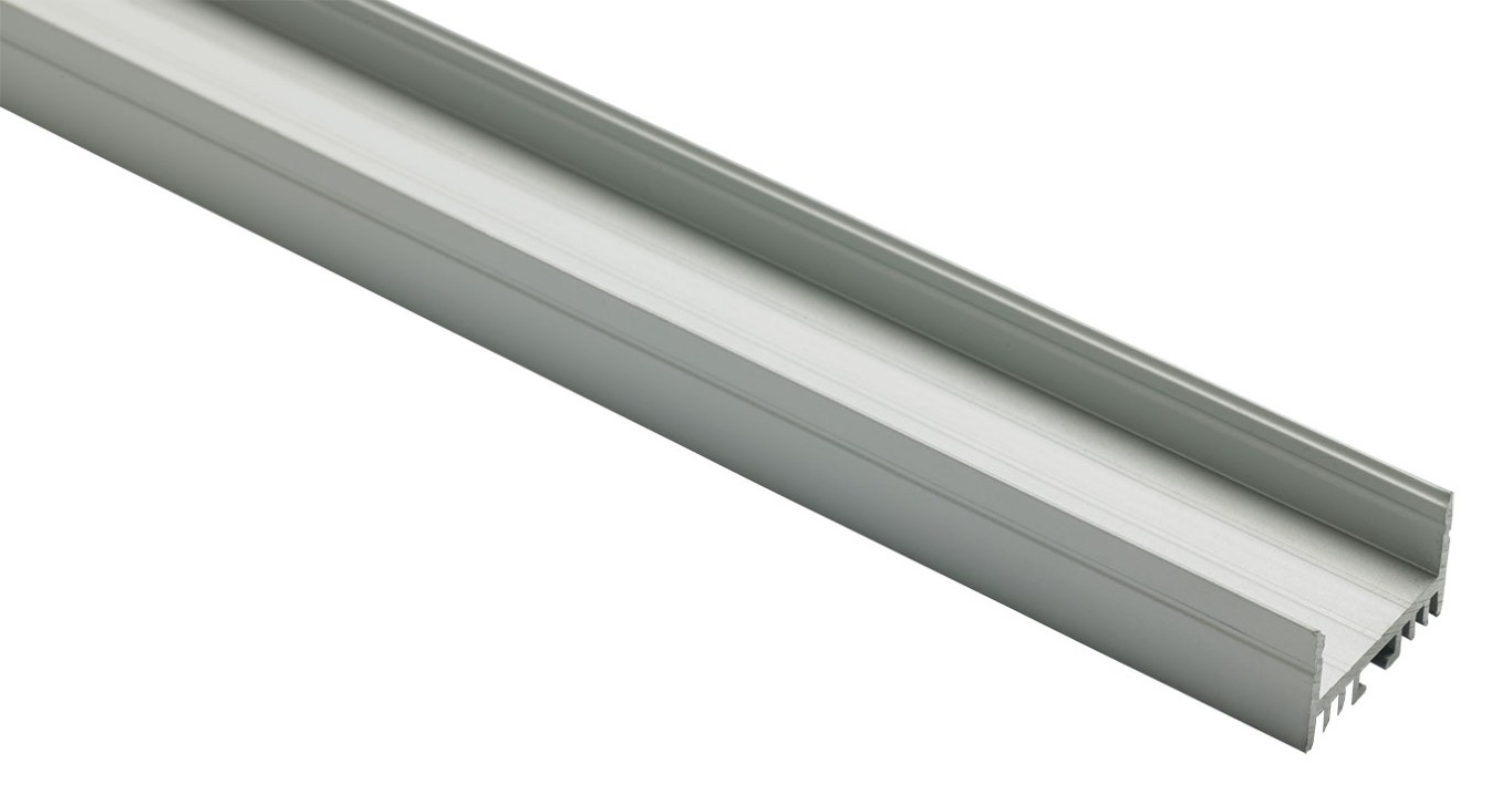 Dubbelbreed aluminium profiel 15x24 mm - 2m - TAPEprofil-D