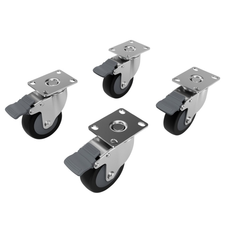 Set van 4 wielen voor ATOMSUB, MyosSUB en CARBON18ASub subwoofer - ATOM-WHEELS