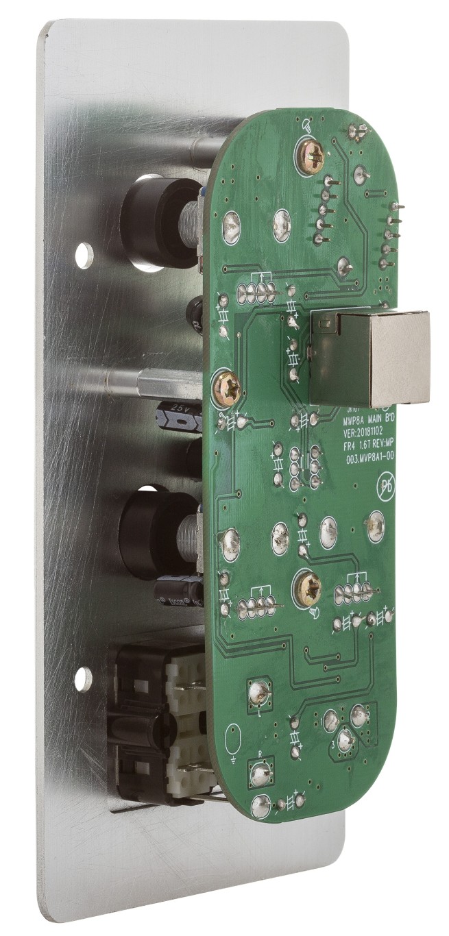 Wandcontroller met bronregelaar voor matrix en microfoon- en lijningangen - WP8